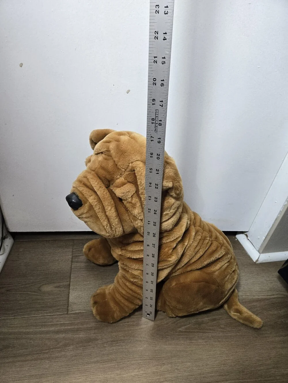 FAO Schwarz Brown Shar Pei Big Puppy Dog Huge Life Like 20